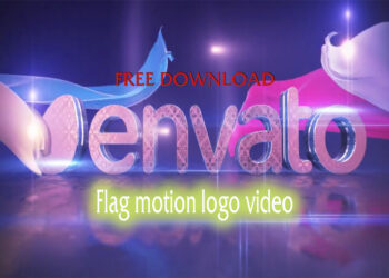 Flag motion intro logo